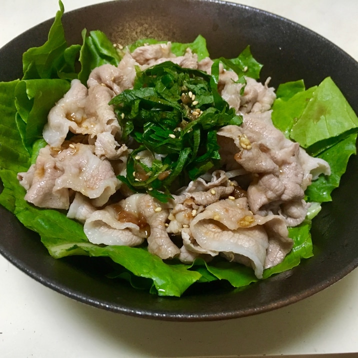 梅しそポン酢さっぱり冷しゃぶサラダ レシピ 作り方 By 124 楽天レシピ 梅しそポン酢さっぱり冷しゃぶサラダ レシピ 作り方 By 124 楽天レシピ